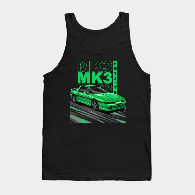 The Legend Supra MK-3 (Emerald Green) Tank Top by Jiooji Project